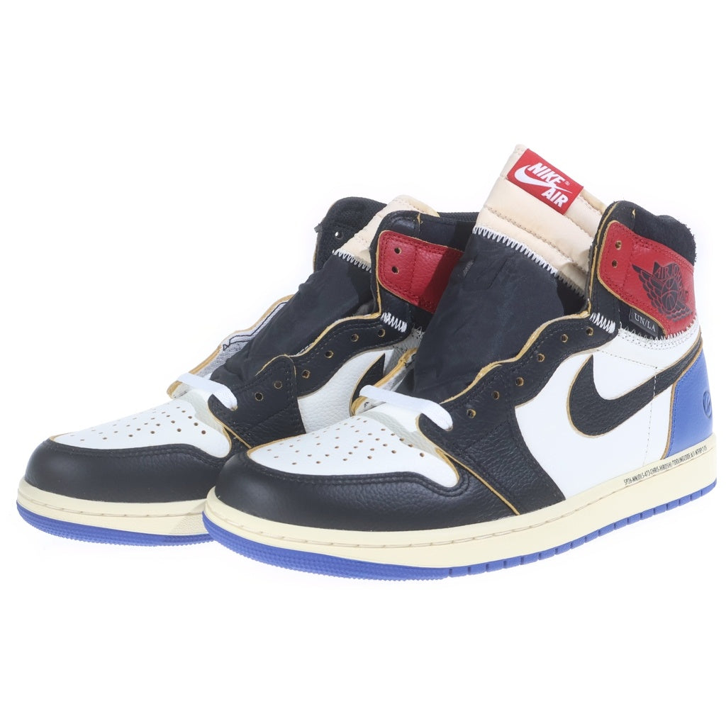 NIKE(ナイキ) ×fragment design ×UNION Air Jordan 1 High Varsity Red フラグメントデザイン ×ユニオン エアジョーダン1 ハイカットスニーカー IQ7847-002