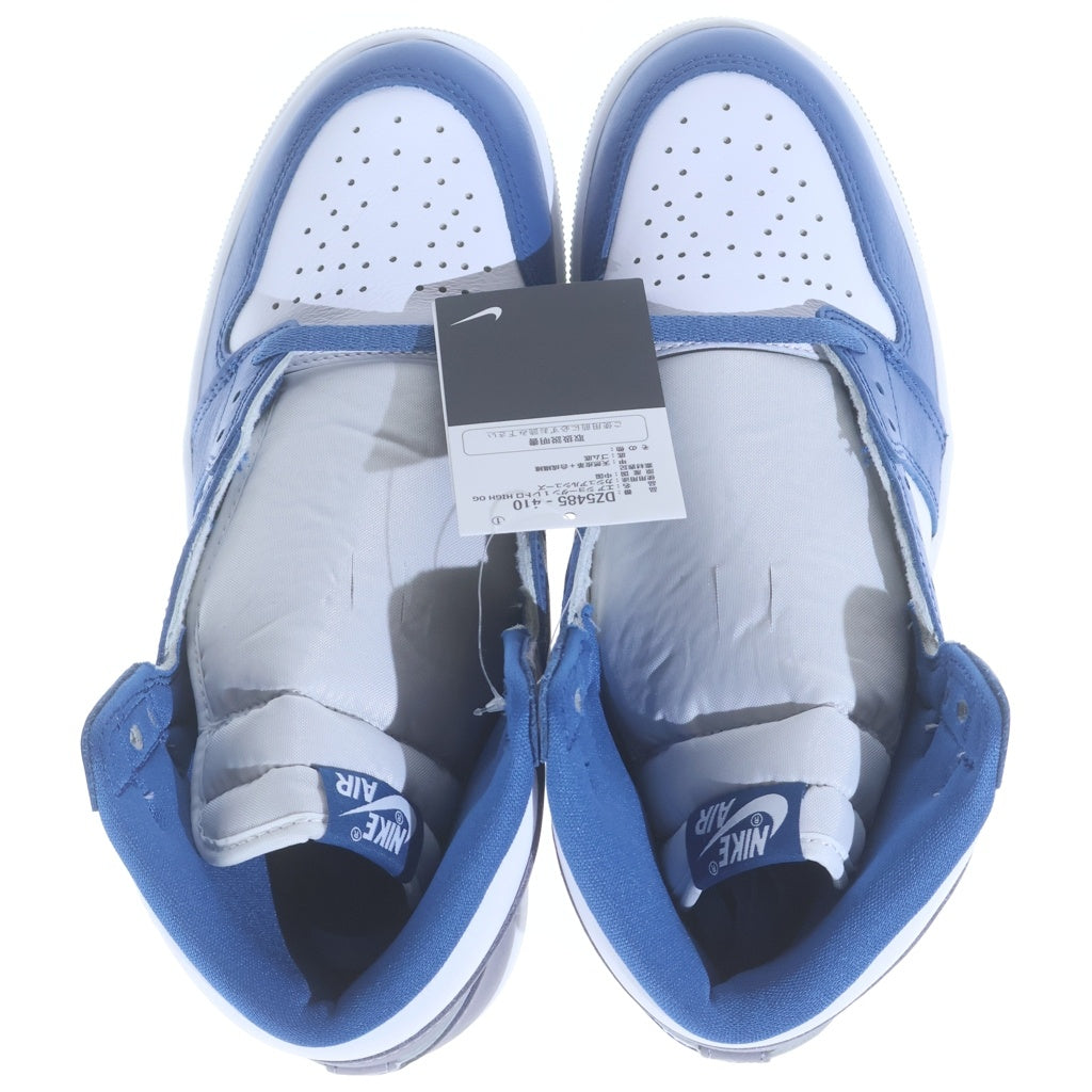 NIKE(ナイキ) AIR JORDAN1 RETRO HIGH OG エアジョーダン1 トゥルーブルー ハイカットスニーカー ブルー US9/27cm DZ5485-410
