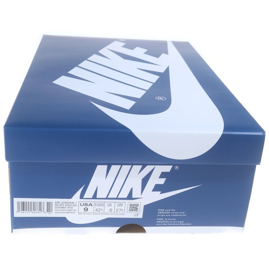NIKE(ナイキ) AIR JORDAN1 RETRO HIGH OG エアジョーダン1 トゥルーブルー ハイカットスニーカー ブルー US9/27cm DZ5485-410
