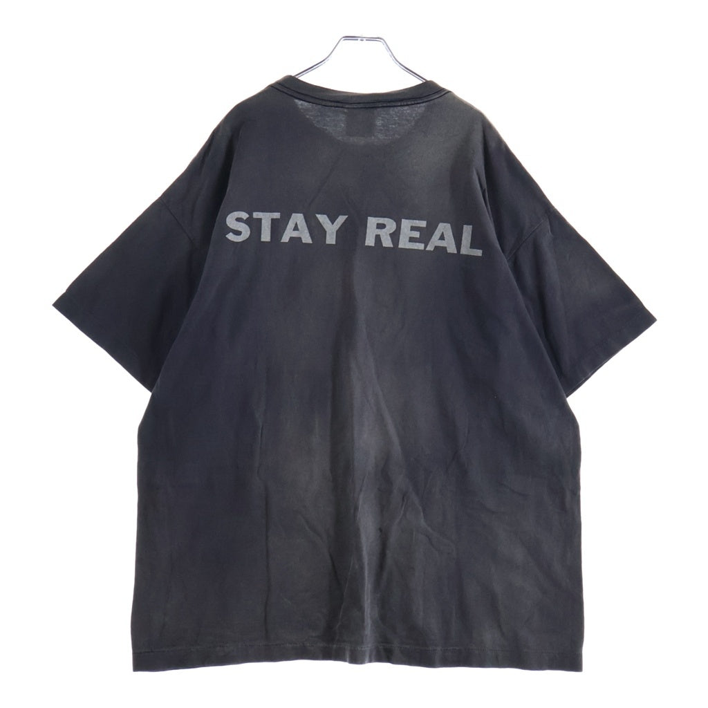 SAINT MICHAEL(セントマイケル) ×Pay Money To My Pain Tee StayReal ペイ マニー トゥ マイ ペイン クルーネック 半袖Tシャツカットソー ブラック SM-YS8-0000-C49