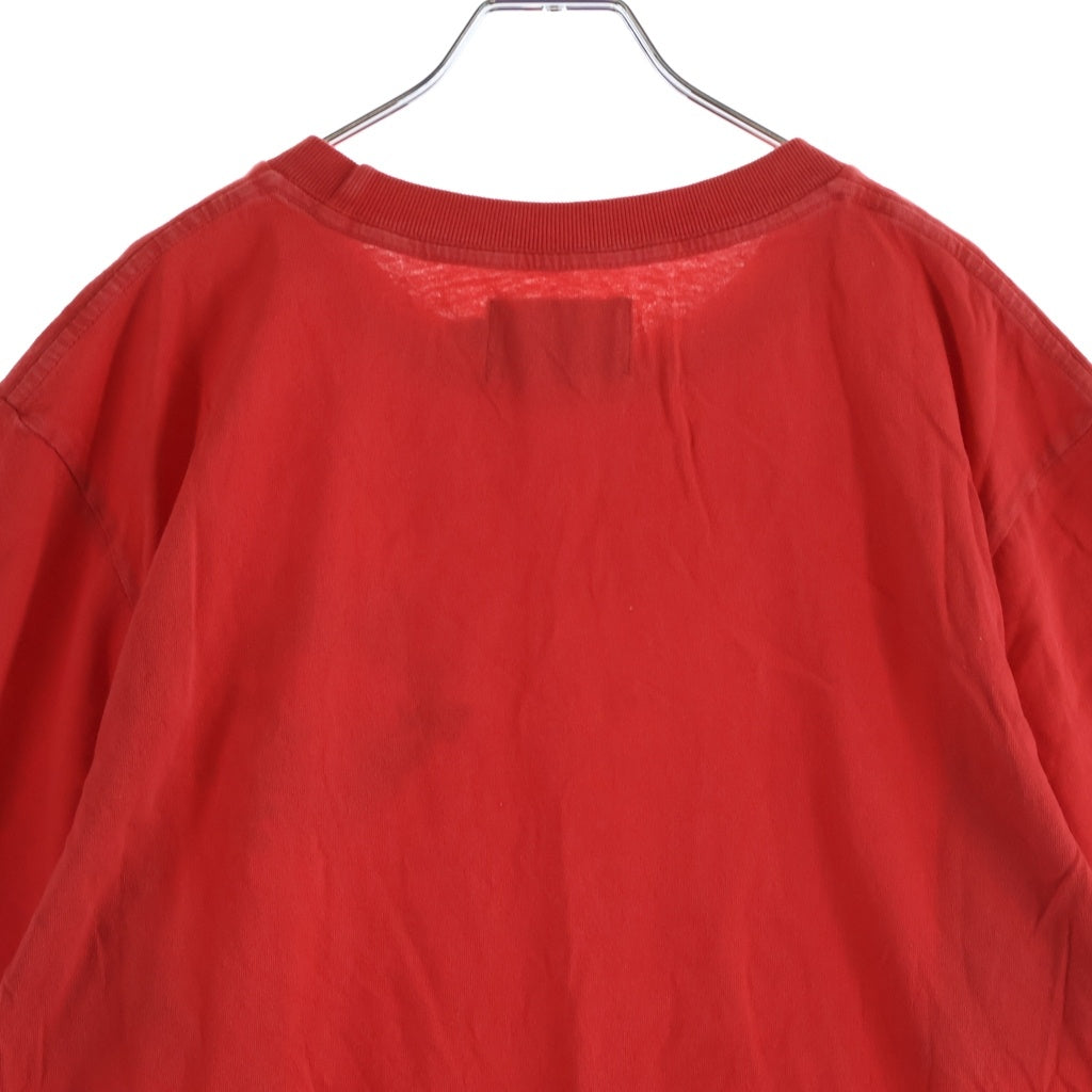 DENIM TEARS(デニムティアーズ) Logo Puff Print Tee ロゴパフプリント クルーネック半袖Tシャツ カットソー レッド