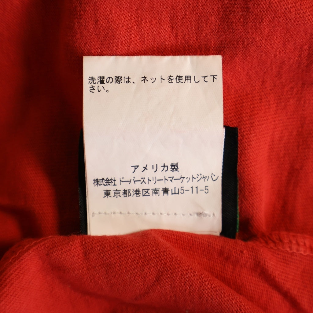 DENIM TEARS(デニムティアーズ) Logo Puff Print Tee ロゴパフプリント クルーネック半袖Tシャツ カットソー レッド