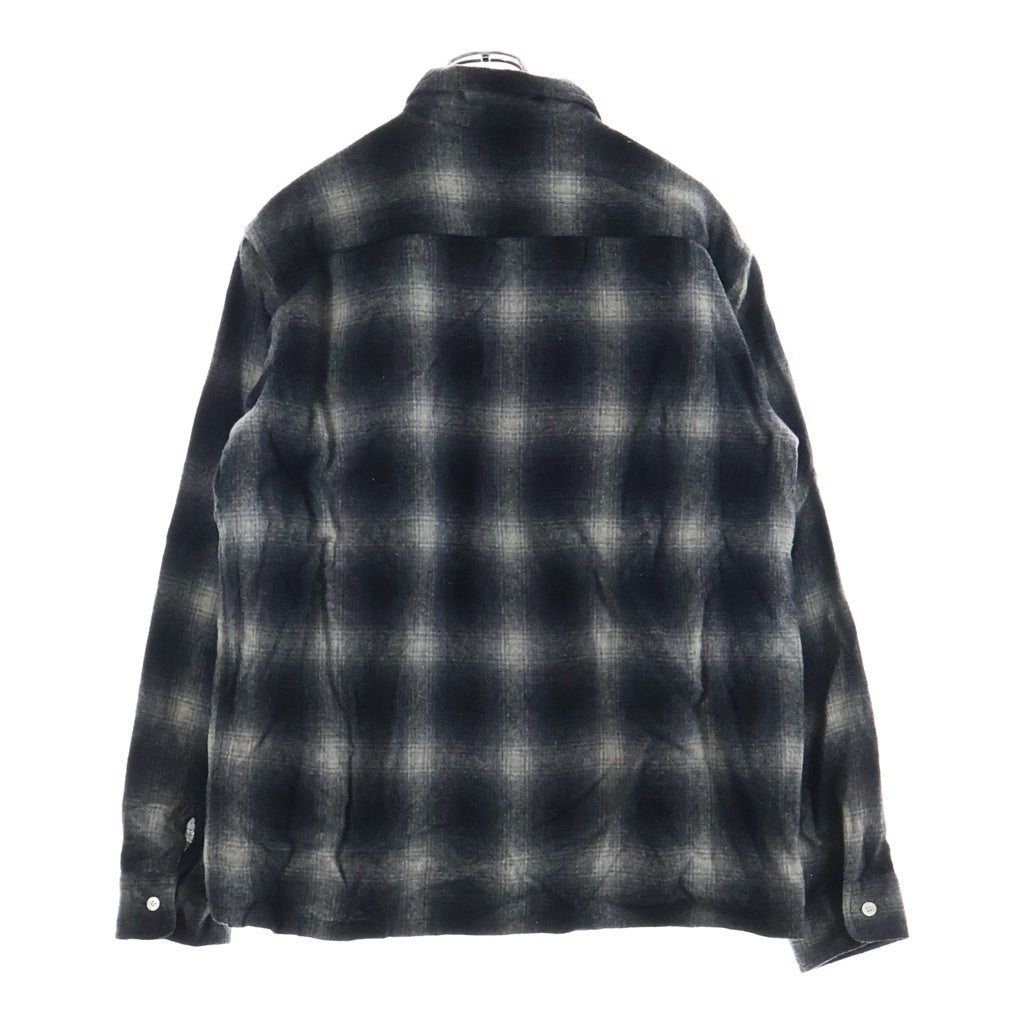 STANDARD CALIFORNIA(スタンダード カリフォルニア) Ombre Check Wool Shirts オンブレ チェック ウール 長袖シャツ ブラック
