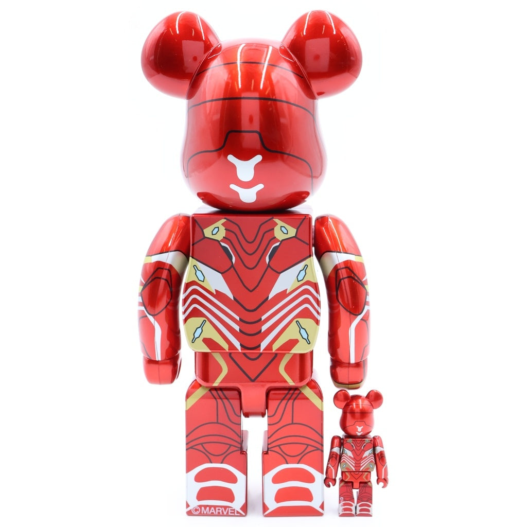BE@RBRICK(ベアブリック) IRON MAN MARK 50 100% & 400% ベアブリック アイアンマン マーク50 フィギュア レッド