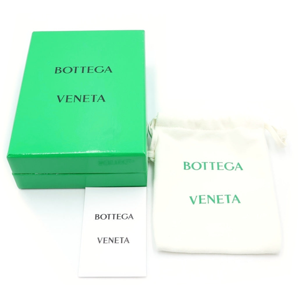 BOTTEGA VENETA(ボッテガヴェネタ) イントレチャート 二つ折りカードケース 名刺入れ 財布 ブラック レザー