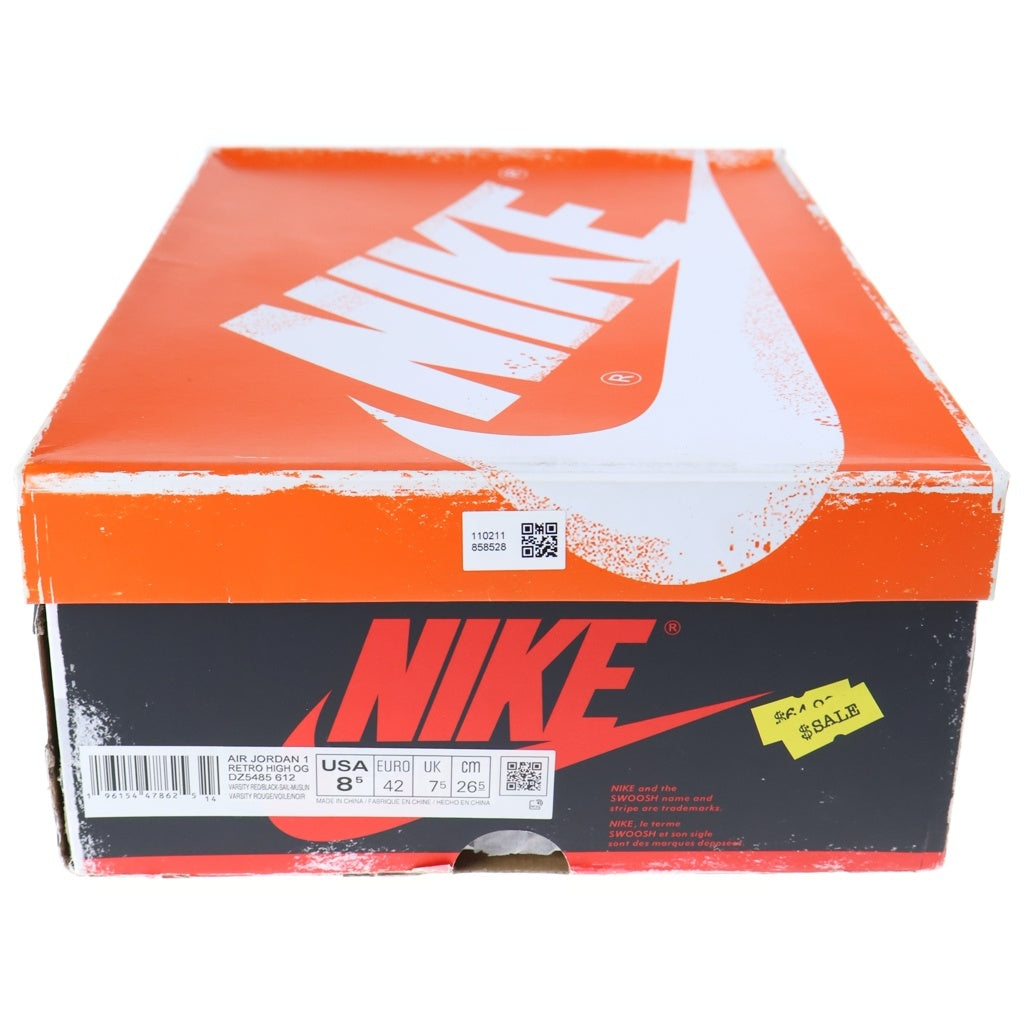 NIKE(ナイキ) AIR JORDAN 1 HIGH OG CHICAGO LOST&FOUND エアジョーダン1 ハイ オージー シカゴ ロストアンドファウンド ハイカットスニーカー US8.5/26.5cm DZ5485-612