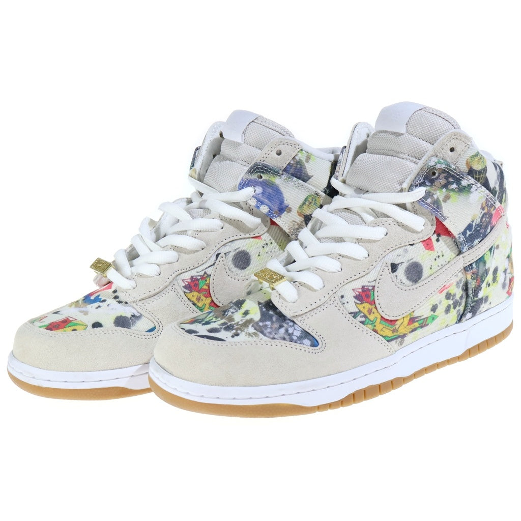NIKE(ナイキ) 23AW×SUPREME DUNK HIGH OG QS RAMMELLZEE シュプリーム ダンクハイ オージー キューエス ラメルジー ハイカットスニーカー ホワイト US10/28cm FD8779-100