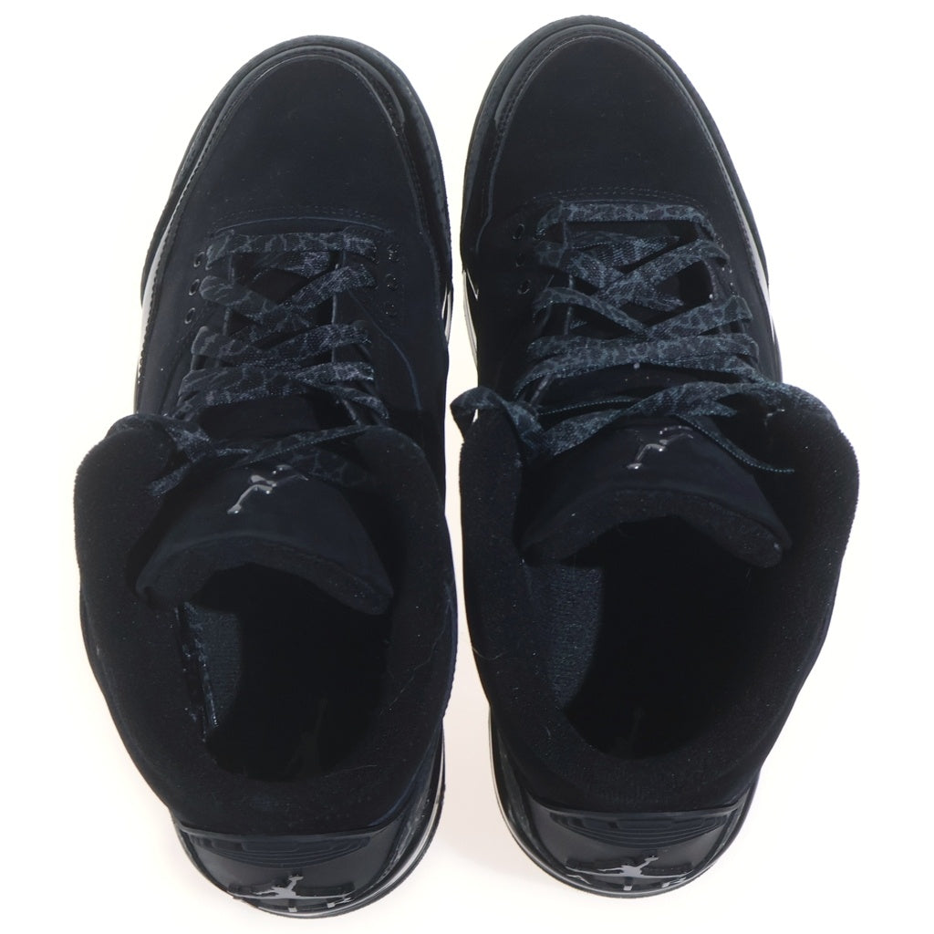 NIKE(ナイキ) AIR JORDAN 3 RETRO BLACK CAT エアジョーダン3 レトロ ブラックキャット ハイカットスニーカー ブラック US10/28cm CT8532-001