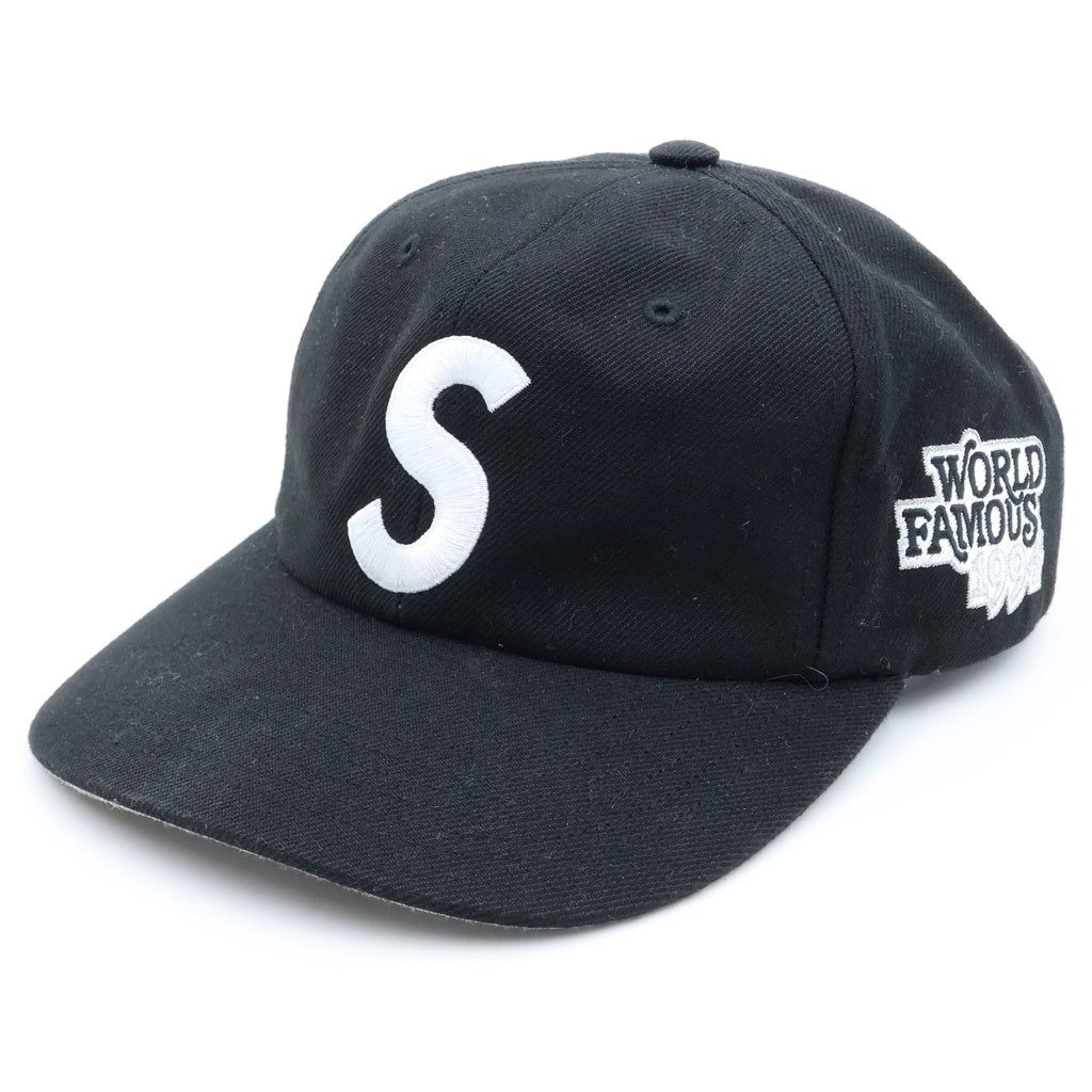 SUPREME(シュプリーム) 26SS Would Famous S Logo 6Panel Cap ワールド フェイマス エスロゴ シックスパネル ブラック