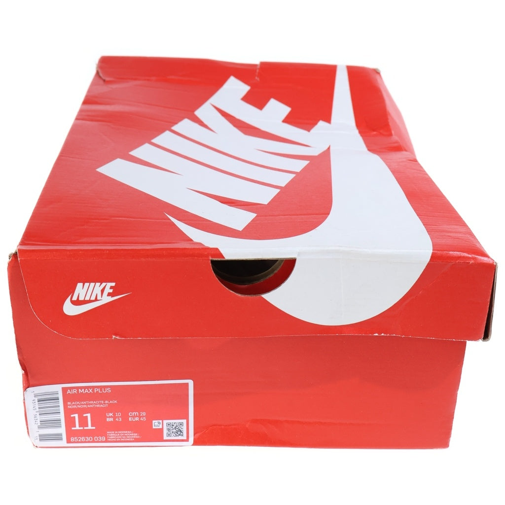 NIKE(ナイキ) Air Max Plus Black Tiger エアマックス プラス ブラックタイガー ローカットスニーカー ブラック/シルバー US11/29.0cm 852630-039