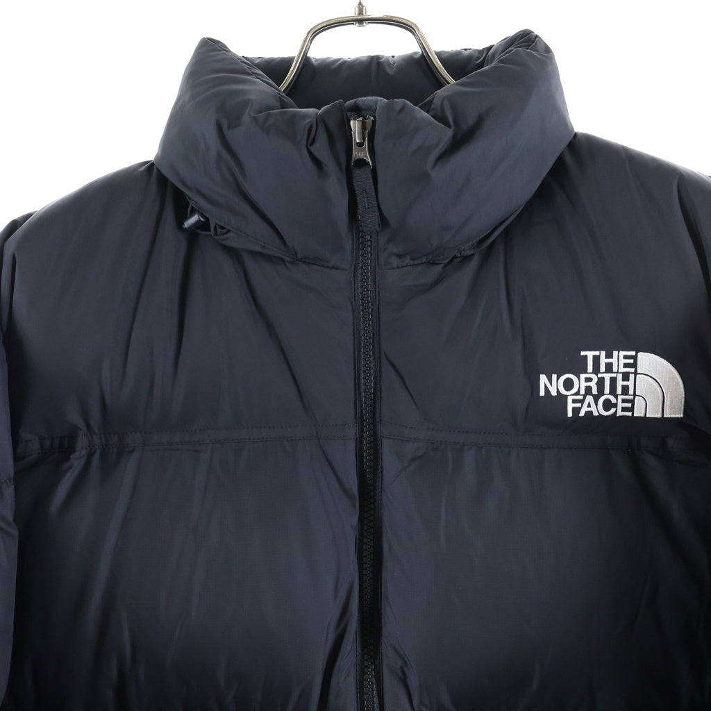 THE NORTH FACE(ザノースフェイス) NUPTSE JACKET ヌプシ ロゴエンブロイダリー ジップアップ ダウンジャケット ブラック ND92335