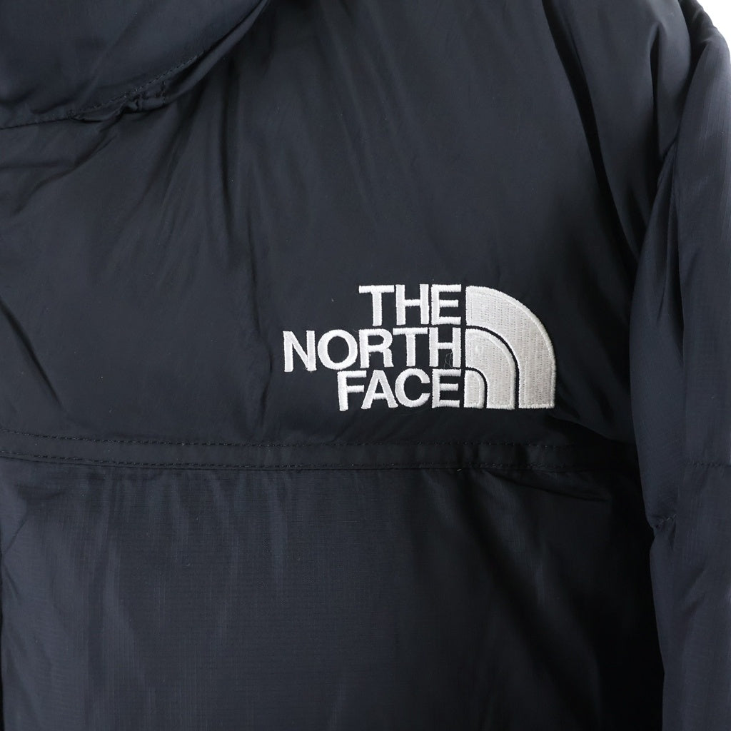 THE NORTH FACE(ザノースフェイス) NUPTSE JACKET ヌプシ ロゴエンブロイダリー ジップアップ ダウンジャケット ブラック ND92335