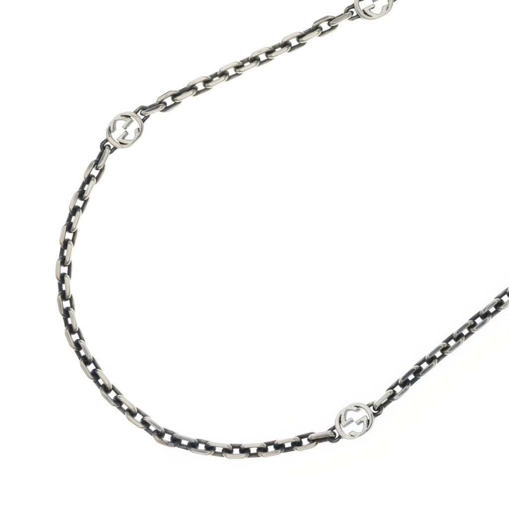 GUCCI(グッチ) Necklace With Interlocking G ネックレスウィズインターロッキングG シルバー 619749 レディース