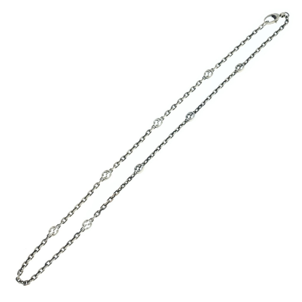 GUCCI(グッチ) Necklace With Interlocking G ネックレスウィズインターロッキングG シルバー 619749 レディース