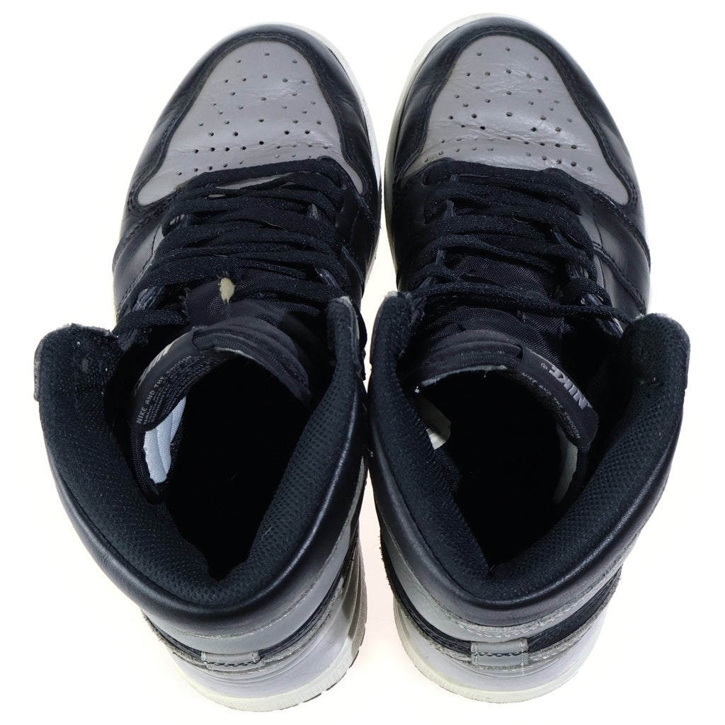 NIKE(ナイキ) AIR JORDAN 1 RETRO HIGH OG SHADOW エアジョーダン1 シャドー ハイカットスニーカー ブラック/グレー US7.5/25.5cm 555088-013