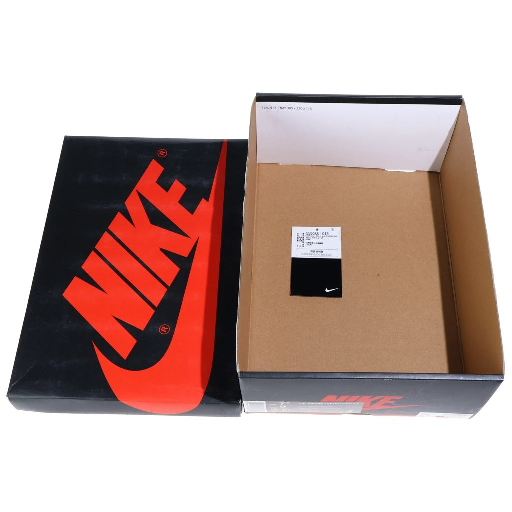 NIKE(ナイキ) AIR JORDAN 1 RETRO HIGH OG SHADOW エアジョーダン1 シャドー ハイカットスニーカー ブラック/グレー US7.5/25.5cm 555088-013