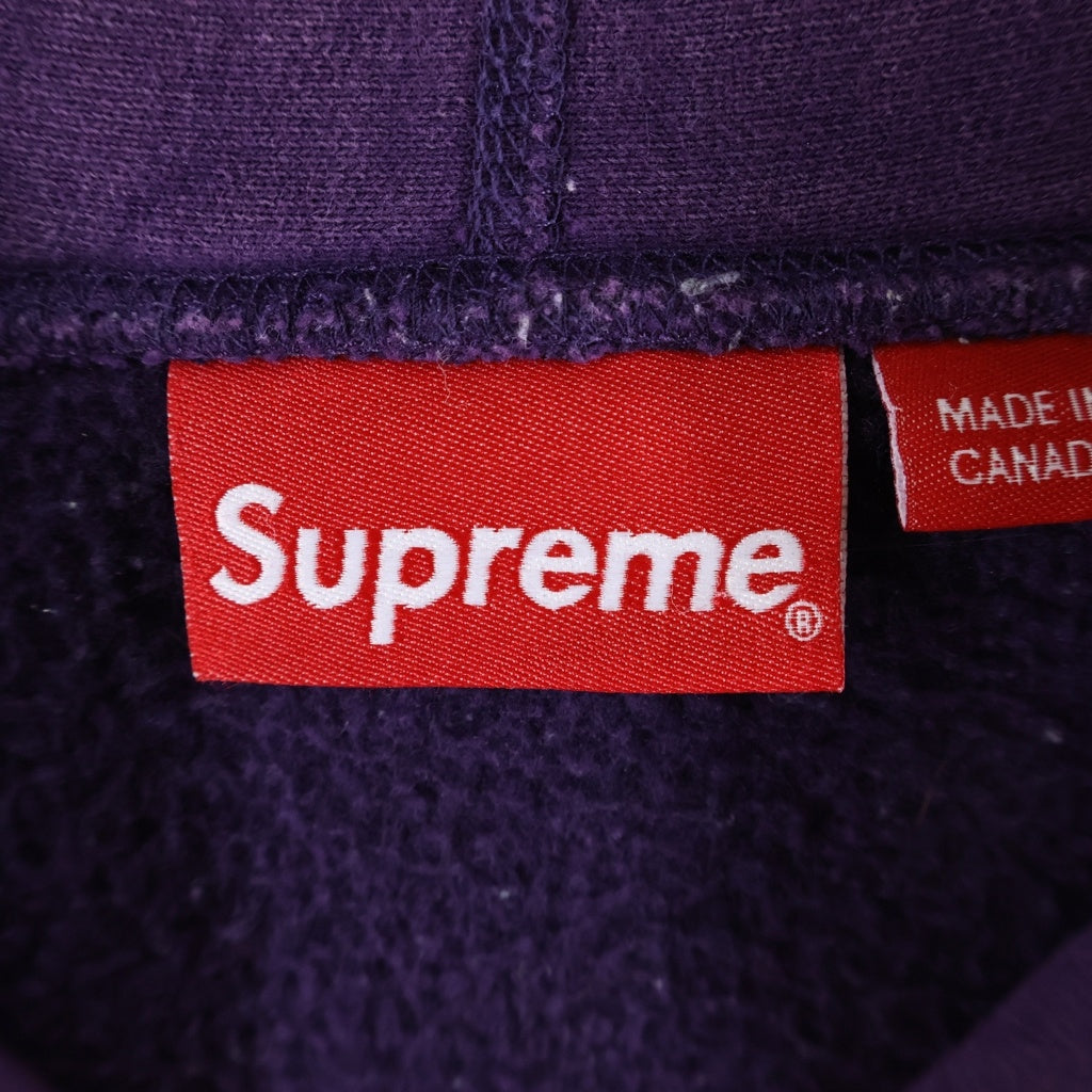 SUPREME(シュプリーム) 23AW Box Logo Hooded Sweatshirt ボックスロゴ 刺繍 プルオーバーパーカー フーディ パープル