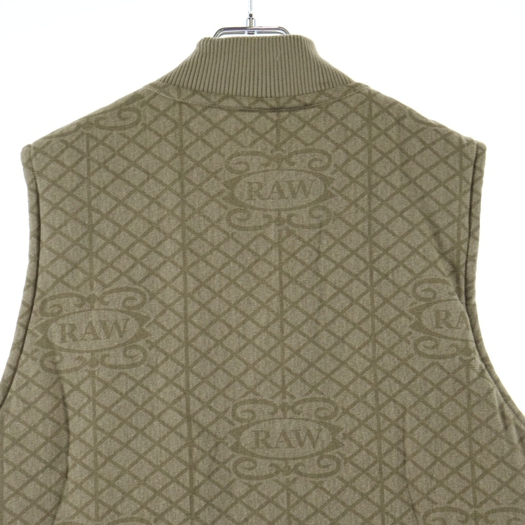 NO BRAND(ノーブランド) 【INTERBREED インターブリード 】×RAW ロウ ジップアップ ダック ベスト ベージュ