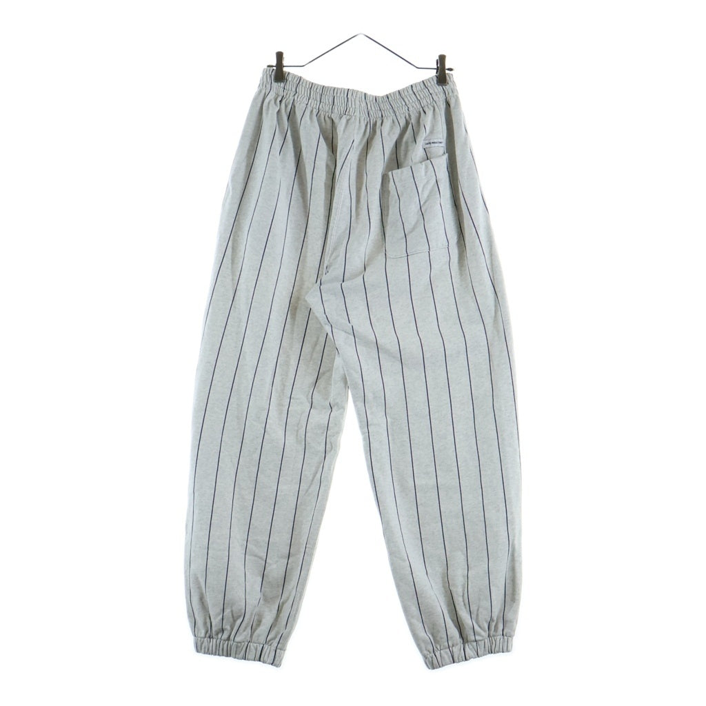 COOTIE PRODUCTIONS(クーティー プロダクションズ) Allover Print Open End Yarn Sweat Easy Pants ストライプ総柄 オープンエンドヤーン スウェット イージーパンツ ホワイト