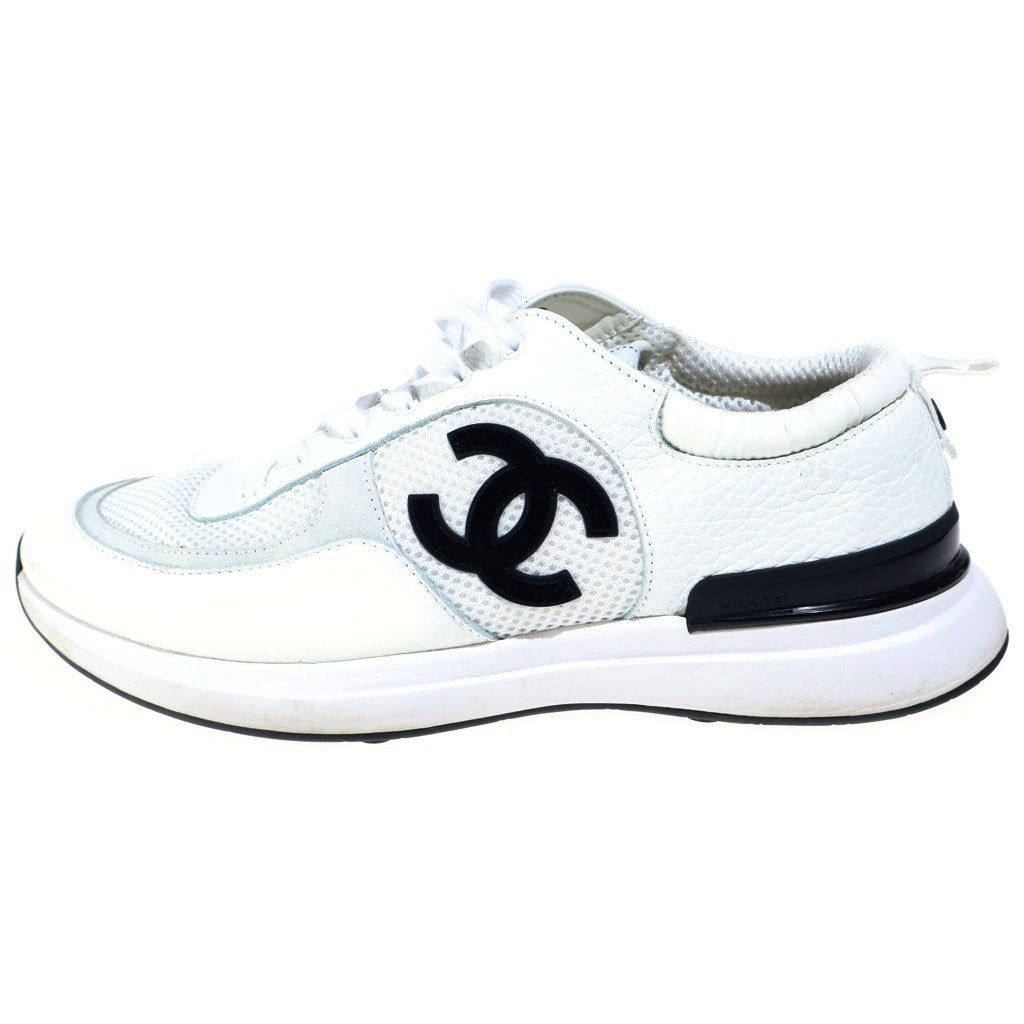 CHANEL(シャネル) 21SS SPORT-FLYER in Ivory スポーツ フライヤー インアイボリー メッシュ ローカットスニーカー ホワイト G37492