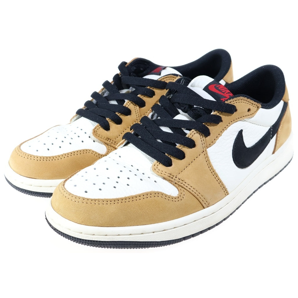 NIKE(ナイキ) Air Jordan 1 Low Rookie of the Year Sail and Golden Harvest エアジョーダン1 ロー OG ルーキーオブザイヤー セイルアンドゴールド ローカットスニーカー US9.5/27.5cm CZ0790-107
