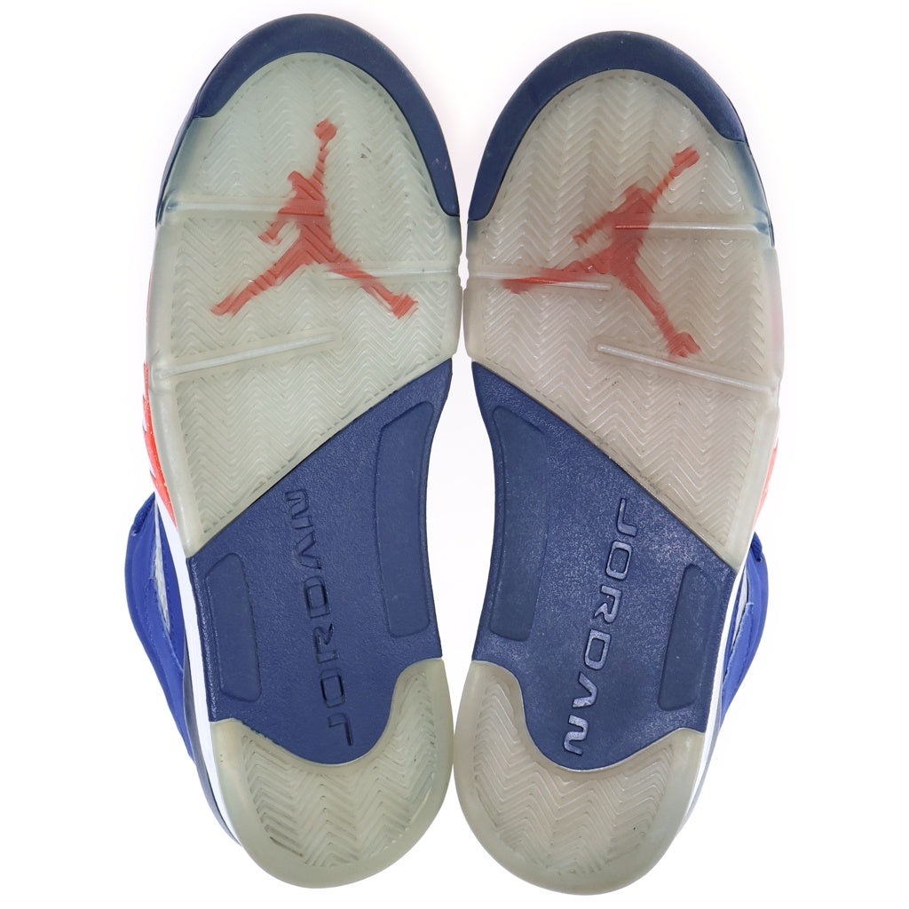 NIKE(ナイキ) Air Jordan 5 Retro Low Knicks エアジョーダン5 ロー ニックス ローカットスニーカー ネイビー US10/28cm 819171-417