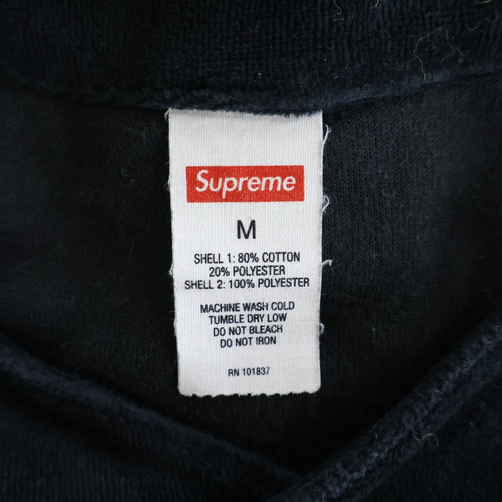 SUPREME(シュプリーム) 20AW Velour Baseball Shirts ヴェロア ベースボールシャツ ブラック