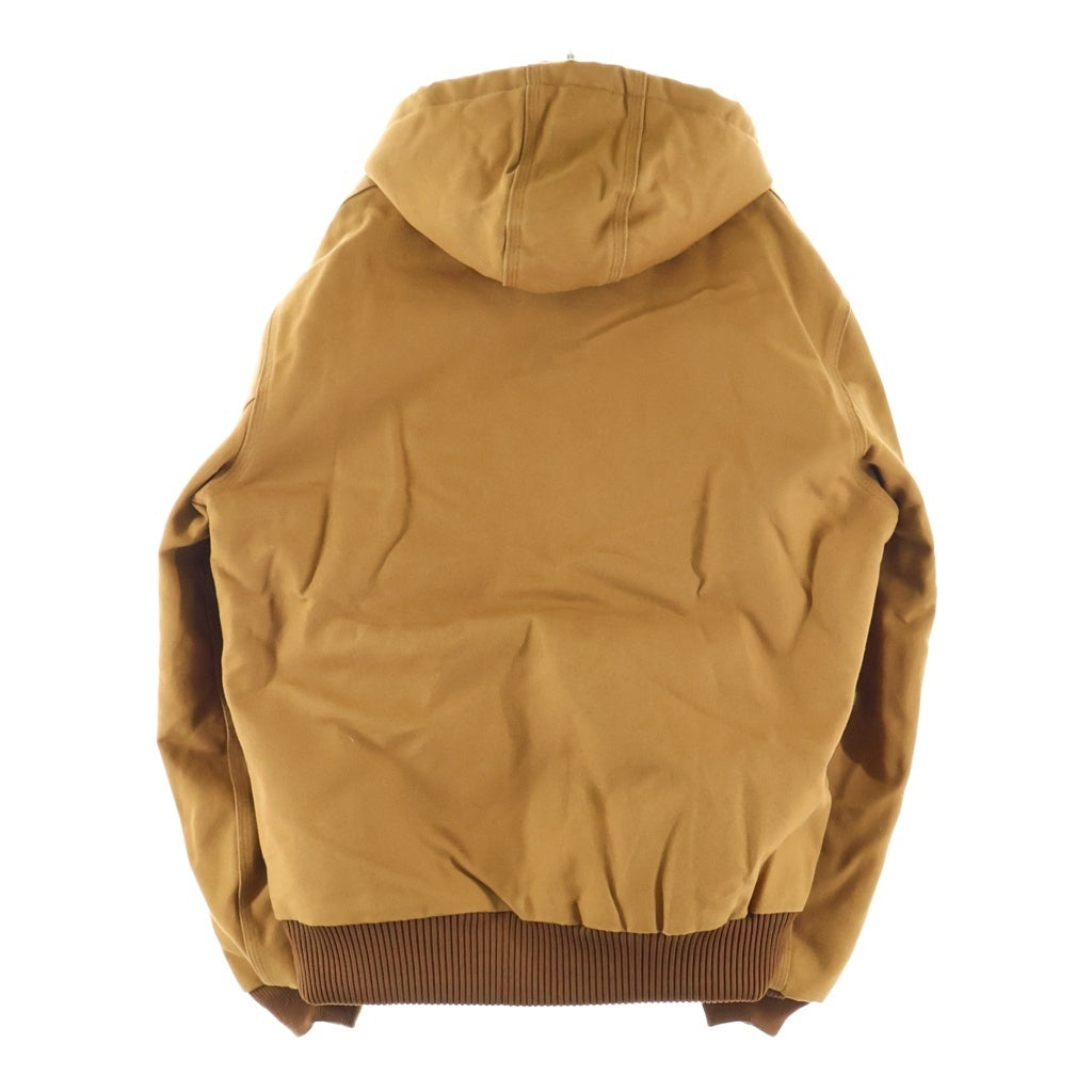 CARHARTT(カーハート) Quilting Lined Duck Active Jacket キルティング ライナー フロントロゴ刺繍 ダック アクティブ ジップアップ ジャケット ブラウン