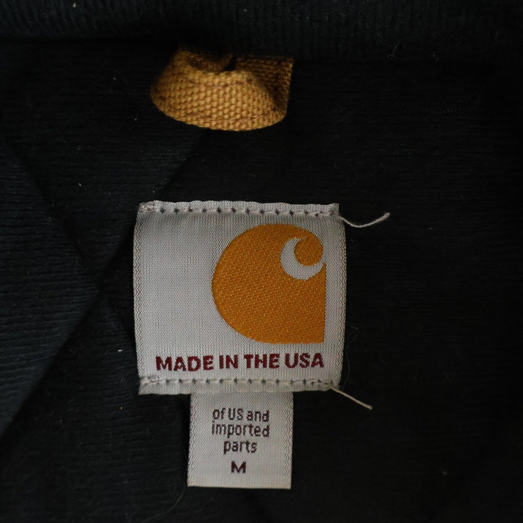 CARHARTT(カーハート) Quilting Lined Duck Active Jacket キルティング ライナー フロントロゴ刺繍 ダック アクティブ ジップアップ ジャケット ブラウン