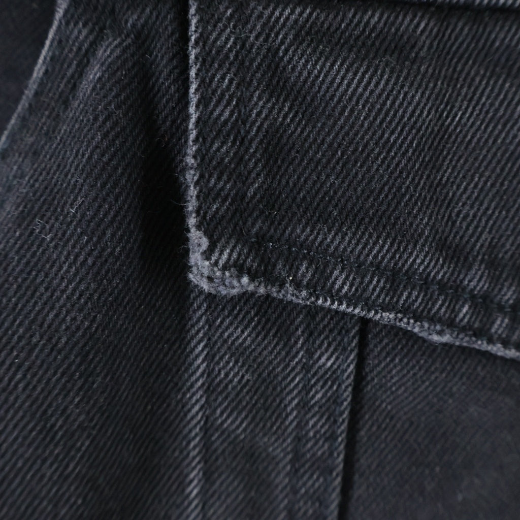 AMBUSH(アンブッシュ) KIMONO DENIM JACKET 着物 ボタンレス デニム ジャケット ブラック