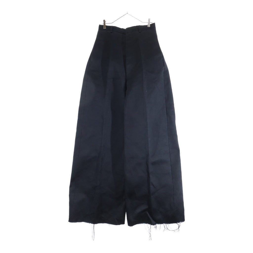 Rick Owens(リックオウエンス) Dirt Cooper Trouser ダート クーパー センタープレス ワイド トラウザー パンツ ブラック RR02C7304-CD