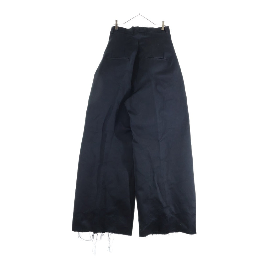 Rick Owens(リックオウエンス) Dirt Cooper Trouser ダート クーパー センタープレス ワイド トラウザー パンツ ブラック RR02C7304-CD