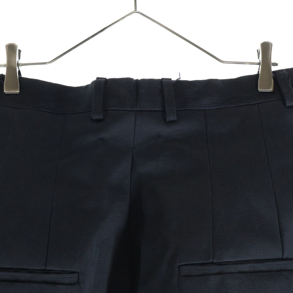 Rick Owens(リックオウエンス) Dirt Cooper Trouser ダート クーパー センタープレス ワイド トラウザー パンツ ブラック RR02C7304-CD