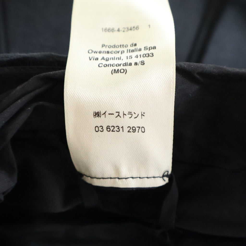 Rick Owens(リックオウエンス) Dirt Cooper Trouser ダート クーパー センタープレス ワイド トラウザー パンツ ブラック RR02C7304-CD