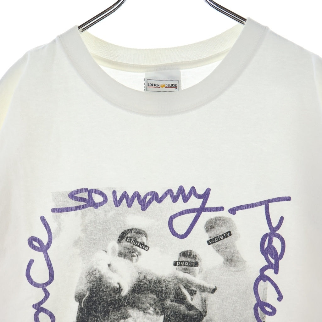 NO BRAND(ノーブランド) TAR(トーキョーエアランナー) 00s TAR COMMUNICATIONS TEE 15周年記念 グラフィックフォトプリント クルーネック 半袖Tシャツ カットソー ホワイト