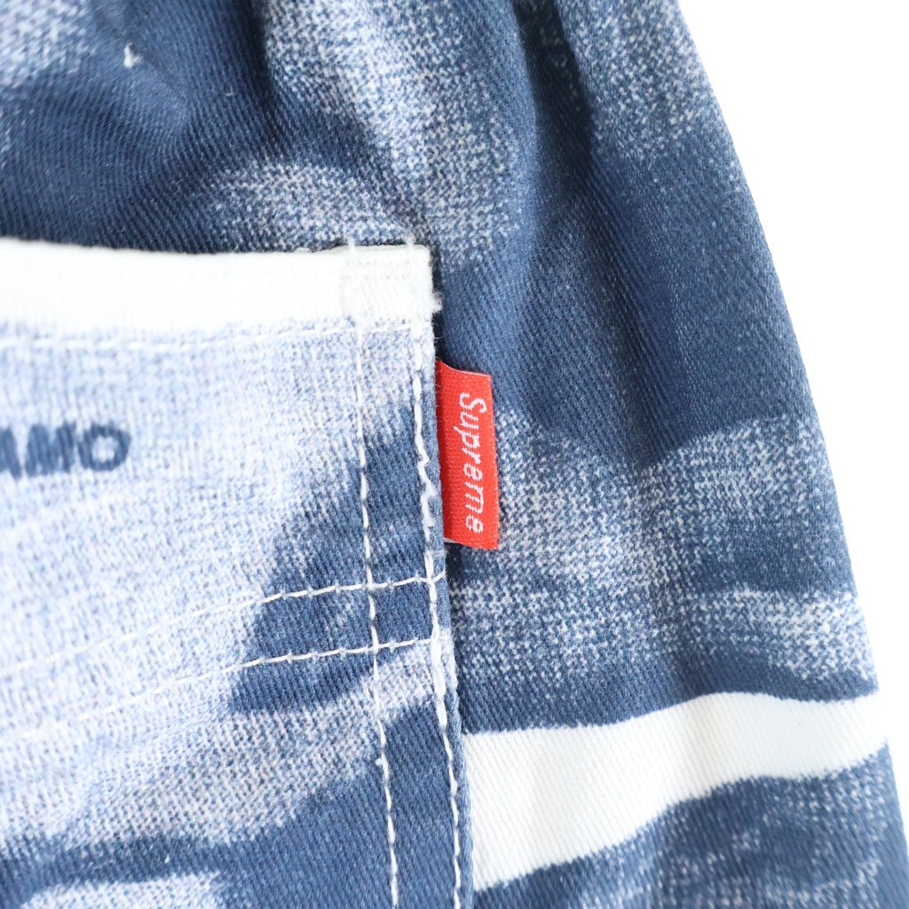 SUPREME(シュプリーム) 17AW Michelangelo Pant ミケランジェロアートプリントロングパンツ ブルー