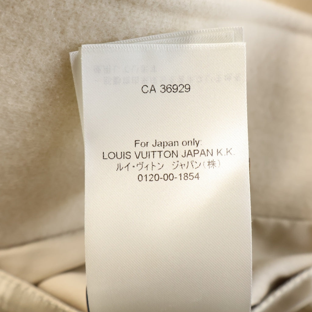 LOUIS VUITTON(ルイヴィトン) 24AW Calfskin Sailor Varsity Jacket カーフスキン セーラー バーシティージャケット スタジアムジャケット ベージュ/ホワイト RM242MM BQV HRL11E