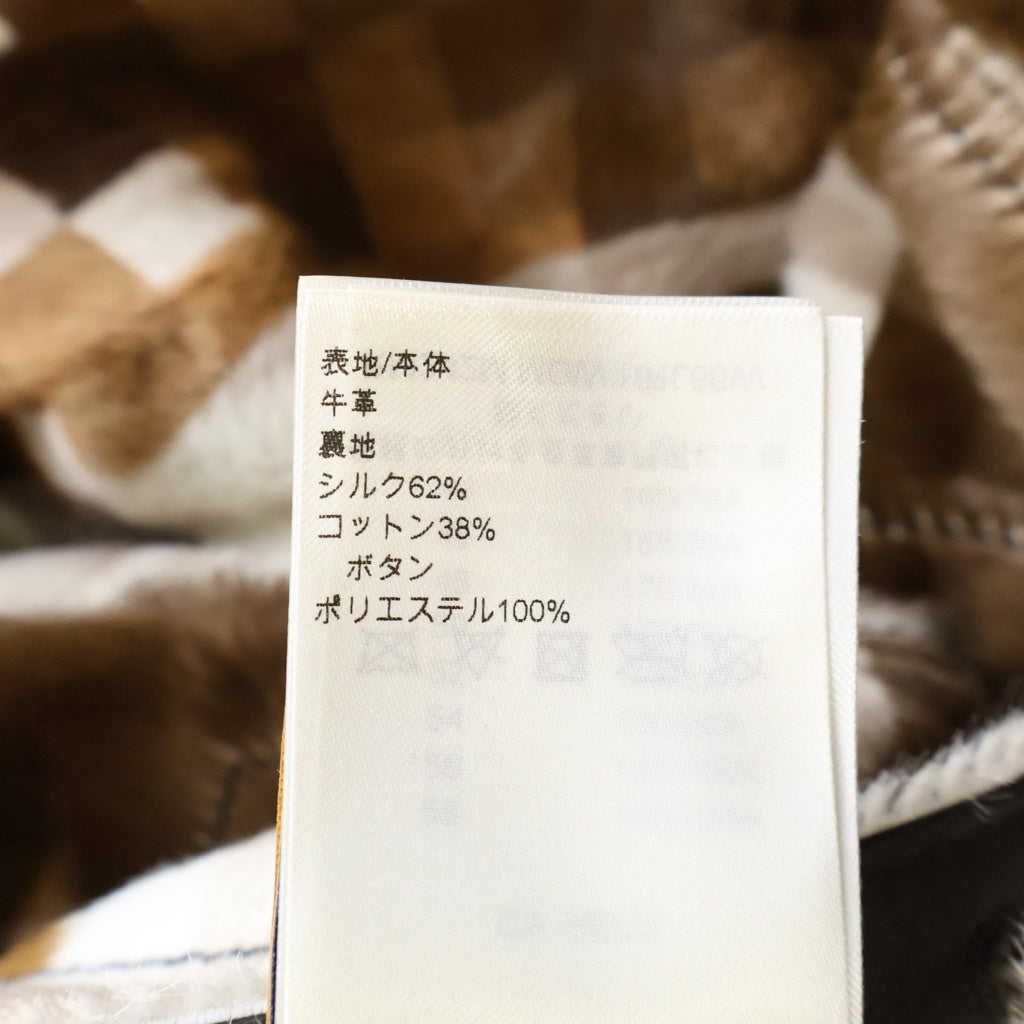 LOUIS VUITTON(ルイヴィトン) 24AW PIXEL CAMO CALF LEATHER TRACKER JACKET ピクセルカモカーブレザートラッカージャケット ブラウン