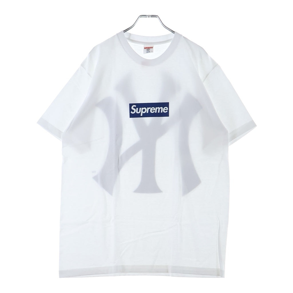 SUPREME(シュプリーム) 15SS New York Yankees Box Logo Tee ニューヨーク ヤンキース ボックスロゴ 両面プリント 半袖Tシャツ カットソー ホワイト