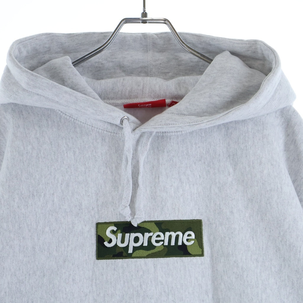 SUPREME(シュプリーム) 23AW Box Logo Hooded Sweatshirt ボックスロゴ プルオーバーパーカー フーディー グレー