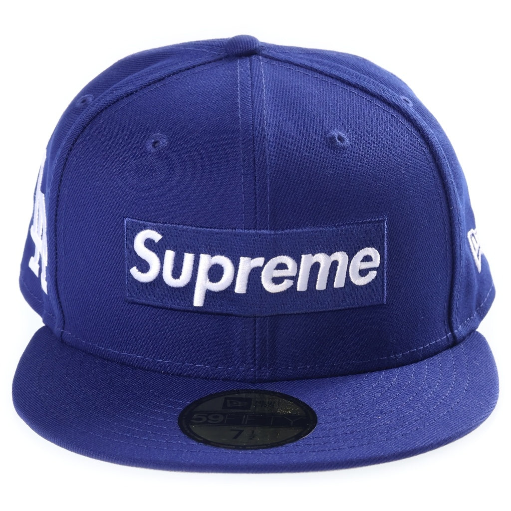 SUPREME(シュプリーム) 24SS MLB Teams Box Logo New Era エムエルビーチームズ ボックスロゴ ニューエラ 6パネル ベースボールキャップ ブルー