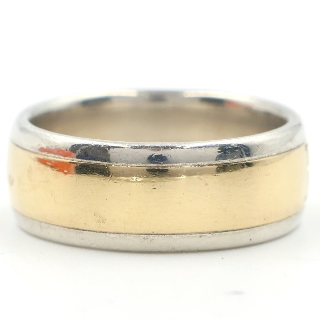 HERMES(エルメス) H Logo Ring Hロゴ コンビネーション ライン リング シルバー/ゴールド