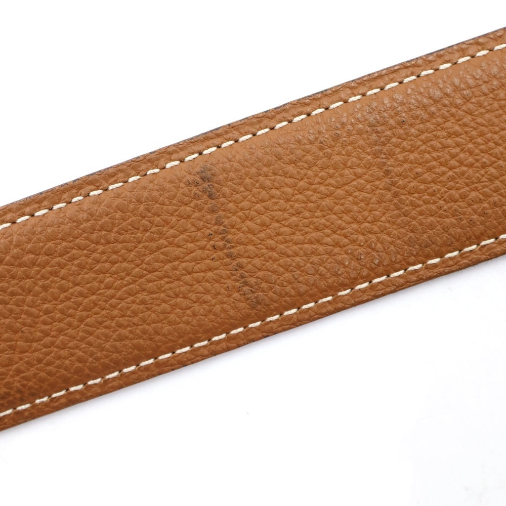 HERMES(エルメス) Hトゥアレグバックル リバーシブルレザーベルト ブラック/ブラウン □M刻印