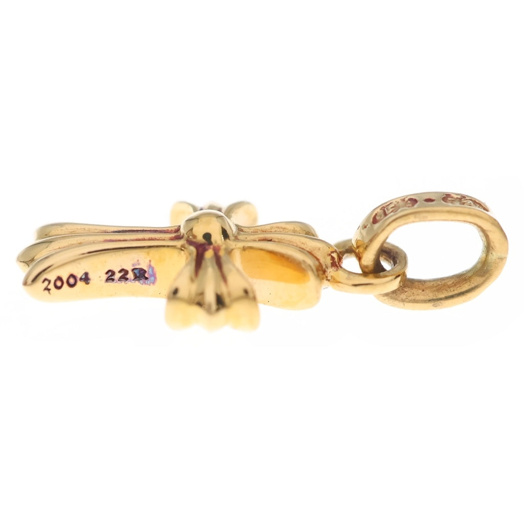CHROME HEARTS(クロムハーツ) 22K CRS BBYFAT P/DIA ベイビーファットクロス PAVEダイヤ ペンダントトップ ゴールド BCA035