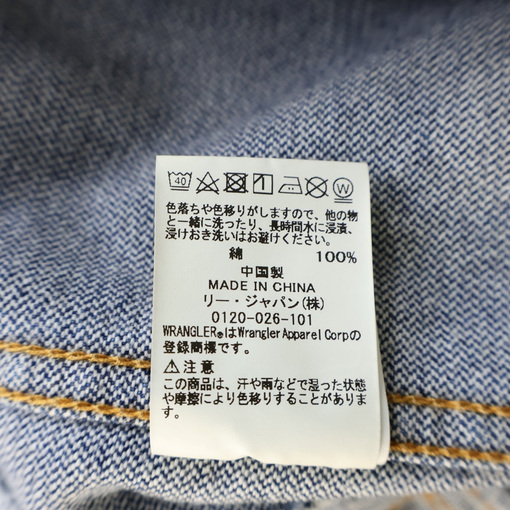 WACKO MARIA(ワコマリア) 21AW ×Wrangler TRUCKER JACKET ラングラー トラッカー ジップアップ デニム ジャケット インディゴ WS9260