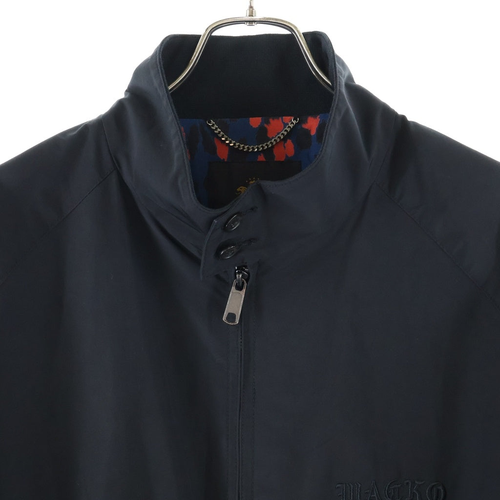 WACKO MARIA(ワコマリア) 25SS ×Baracuta G9 Harrington Jacket バラクータ ハリントン ロゴ刺繍 裏地総柄 ジップアップ ジャケット ブラック