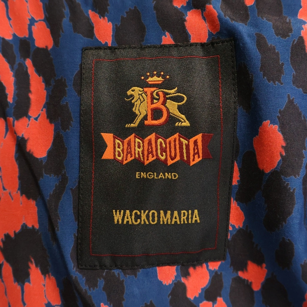 WACKO MARIA(ワコマリア) 25SS ×Baracuta G9 Harrington Jacket バラクータ ハリントン ロゴ刺繍 裏地総柄 ジップアップ ジャケット ブラック