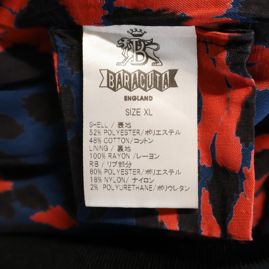WACKO MARIA(ワコマリア) 25SS ×Baracuta G9 Harrington Jacket バラクータ ハリントン ロゴ刺繍 裏地総柄 ジップアップ ジャケット ブラック