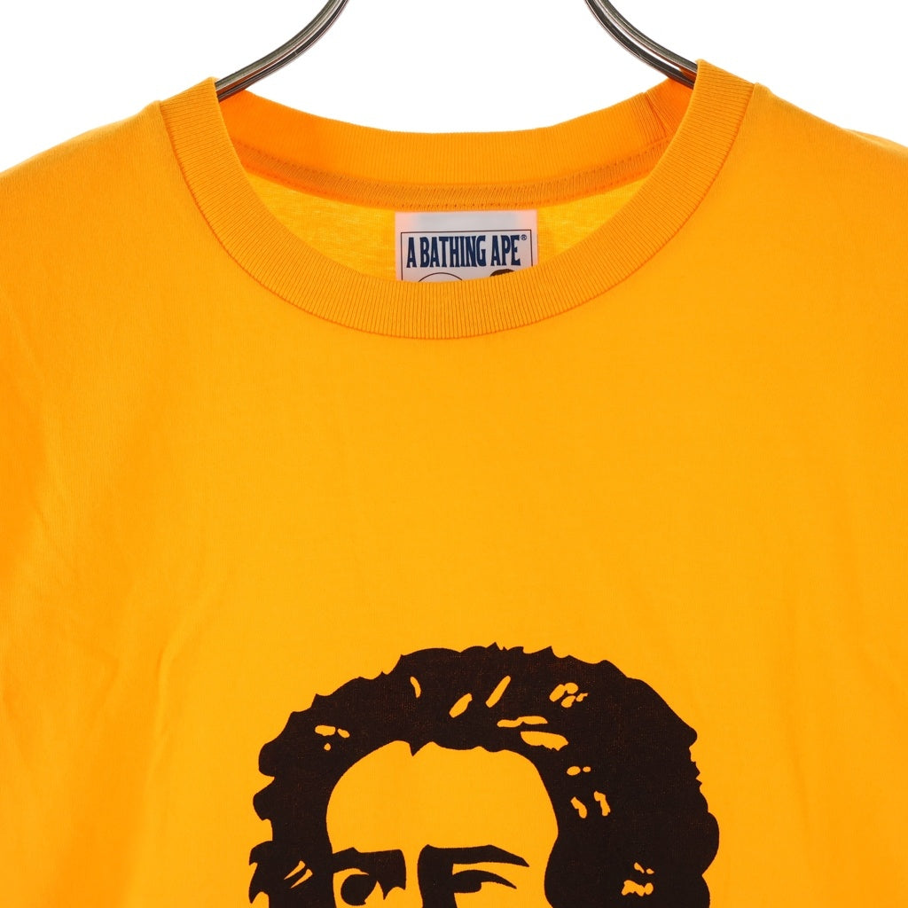 A BATHING APE(アベイシングエイプ) 22SS Beethoven Tee ベートーヴェン フロントプリント 半袖Tシャツ カットソー オレンジ