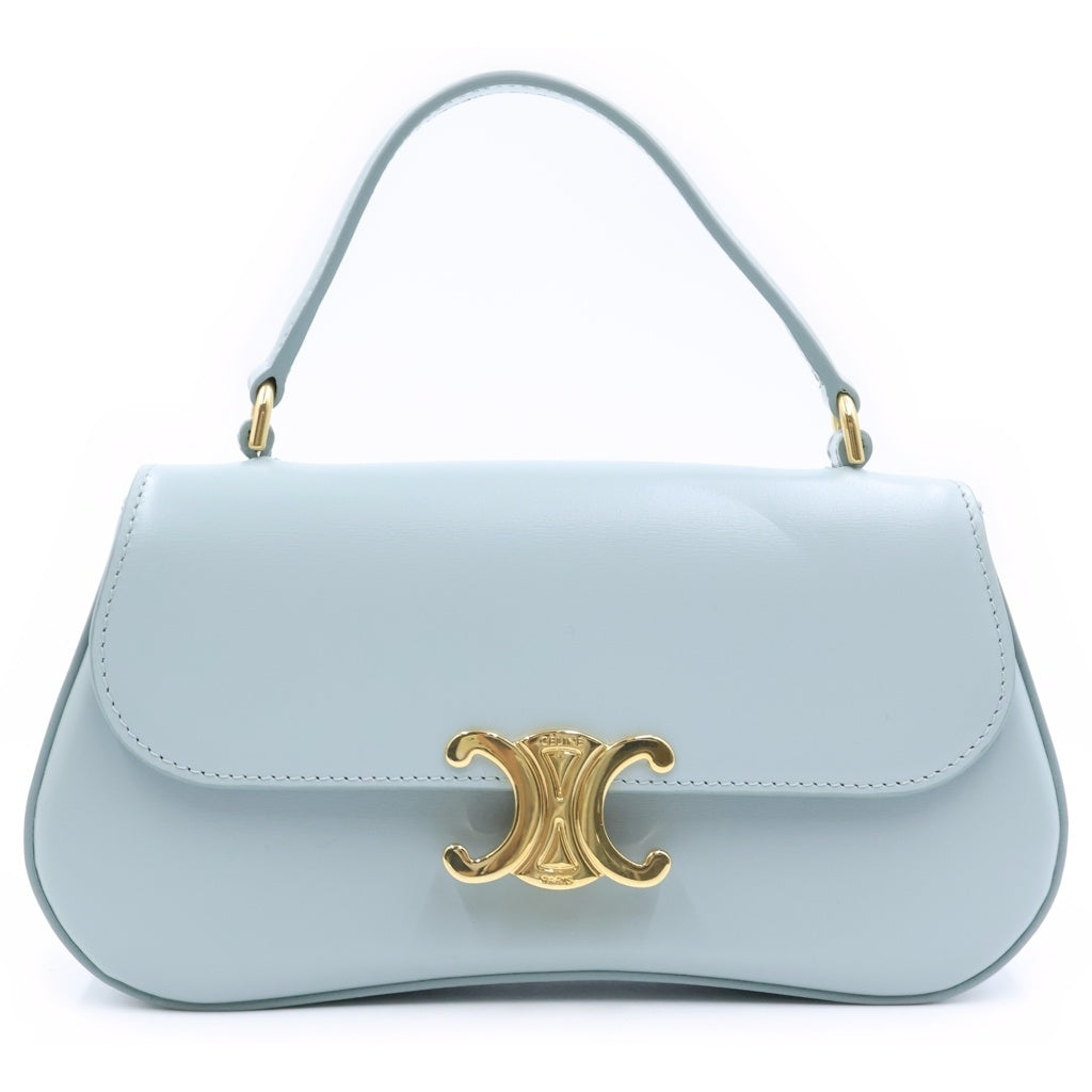 CELINE(セリーヌ) Teen Lola 2WAY ショルダーバッグ ハンドバッグ ライトブルー 119533 レディース